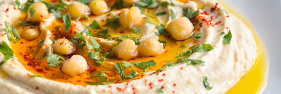 Hummus or Houmous new recipe with various flavours